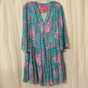 Lilly Pulitzer Gabriel dress Amalfi blue size 2 good condition